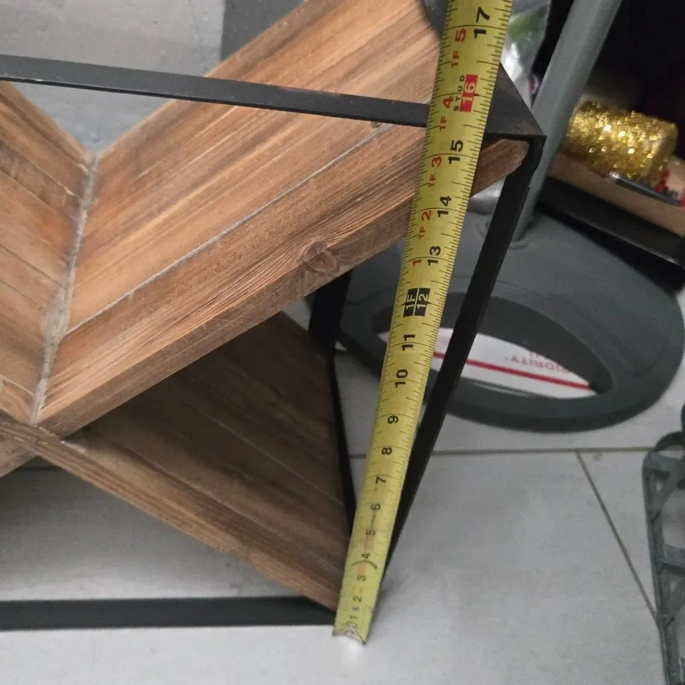 Rustic style wooden wine bottle holder